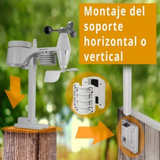 Bresser Estación Meteorológico WiFi a Color 5 en 1 con Sensor Exterior