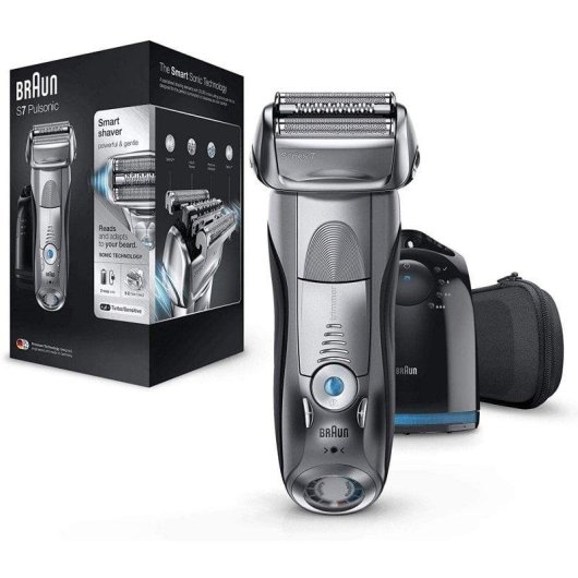 Barbeador Facial Braun Series 7 790cc Recarregável 50min Seco e a Húmido Lâminas Precisão