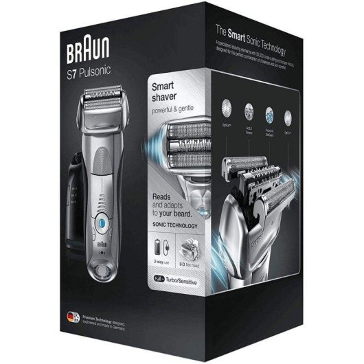 Barbeador Facial Braun Series 7 790cc Recarregável 50min Seco e a Húmido Lâminas Precisão