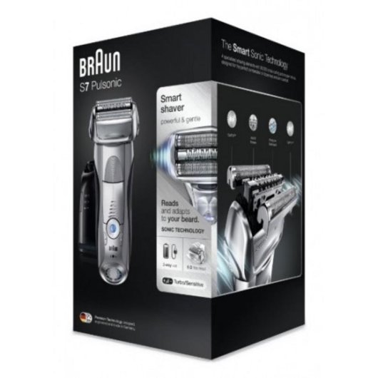Barbeador Facial Braun Series 7 790cc Recarregável 50min Seco e a Húmido Lâminas Precisão