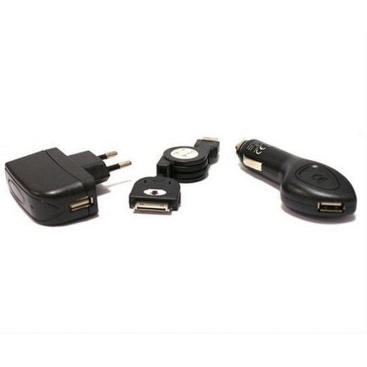 Ksix Kit Cargador 3 en 1 1A para iPhone 3/3GS/4/4S