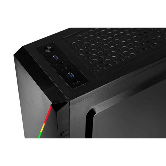 Coolbox DeepAbyss Cristal Templado USB 3.0 RGB Negra