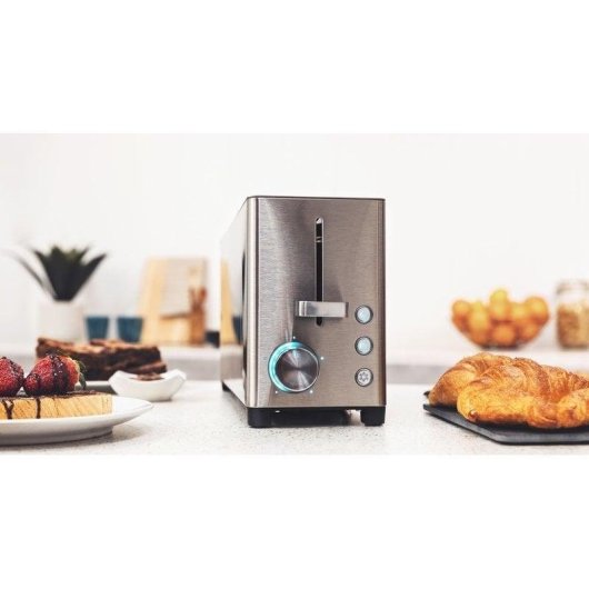Tostapane Cecotec YummyToast Extra acciaio inox 1050W 1 fessura larga LED