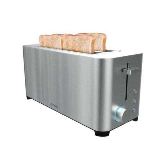 Torradeira Cecotec YummyToast Extra Double 1400W 4 Fatias Aço Inoxidável