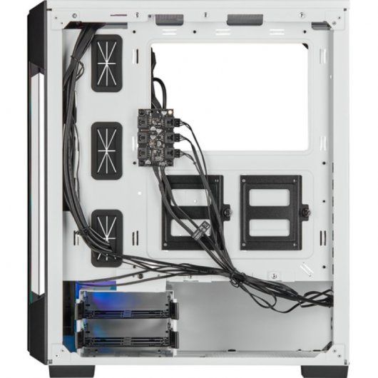 Corsair iCUE 220T RGB Cristal Templado USB 3.1 Blanca