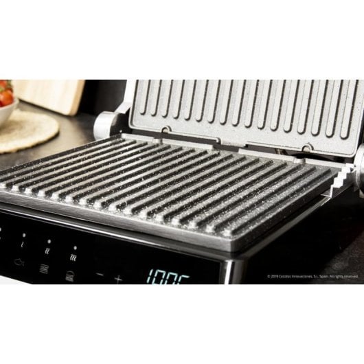 Parrilla elétrica Cecotec Rock'nGrill Smart 2000W placas removíveis AutoCook