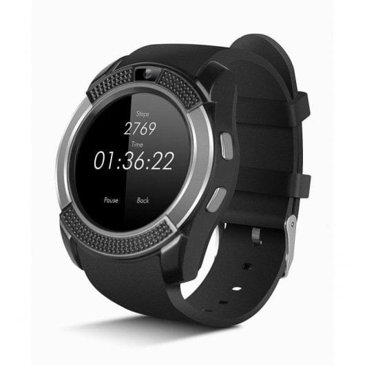 Smartek SW-432 Bluetooth 44,8mm LCD IPS Noir Appels Musique Caméra Podomètre Sommeil