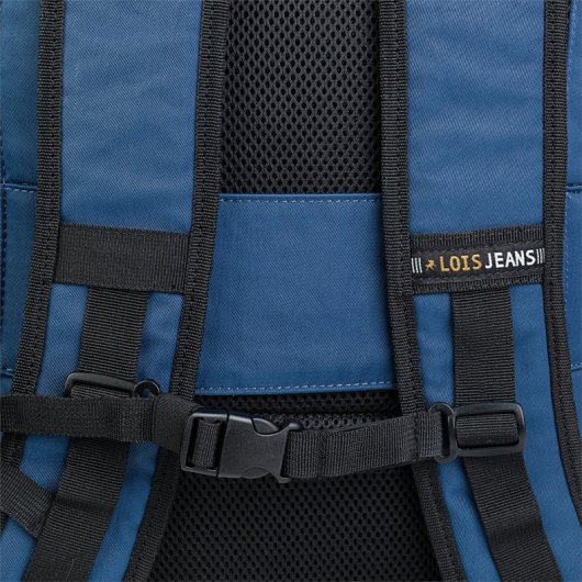 Lois Dilingham Mochila Reforzada para Portátil hasta 15.6" con USB y MiniJack Azul Marino