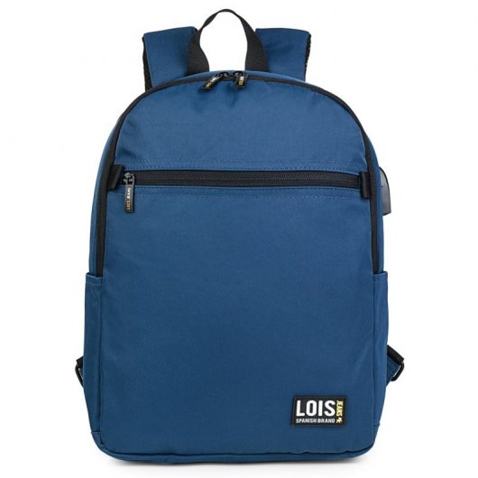 Lois Dilingham Mochila para Portátil hasta 15" con USB y MiniJack Azul