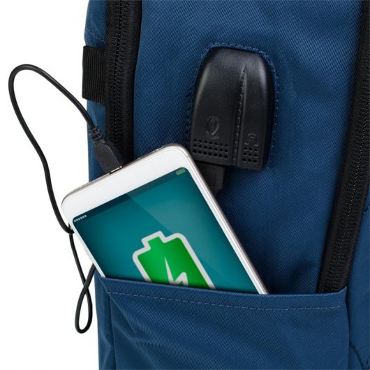 Lois Dilingham Mochila para Portátil hasta 15" con USB y MiniJack Azul