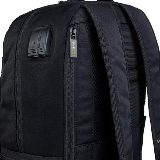 Lois Dilingham Mochila Reforzada para Portátil hasta 15" con USB y MiniJack Negro
