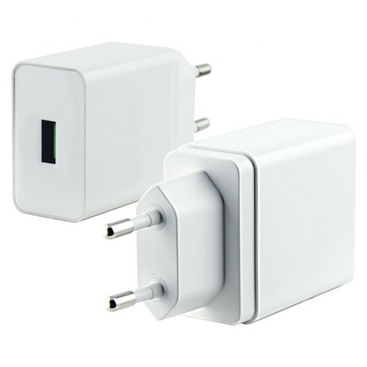 Ksix Cargador QuickCharge 2A USB Blanco