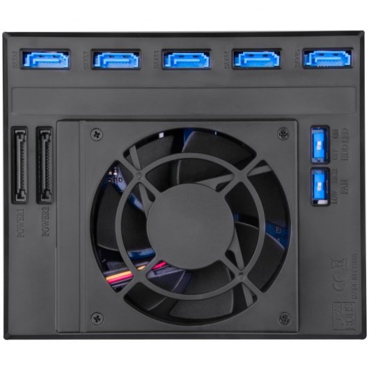 Silverstone FS305-12G Adaptador 5 Unidades 3.5" SAS 12GB/SATA 6GB a 3 Bahías 5.25"