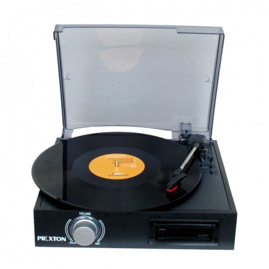 Prixton VC300 Tocadiscos Conversor Negro