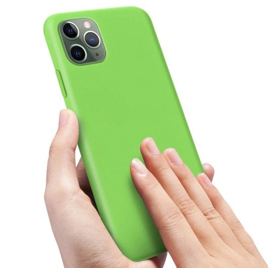 Avizar Funda de Silicona Semirígida Verde Mate para Apple iPhone 11 Pro Max