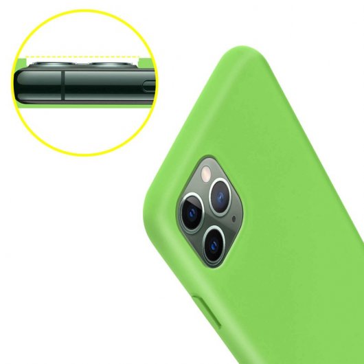Avizar Funda de Silicona Semirígida Verde Mate para Apple iPhone 11 Pro Max