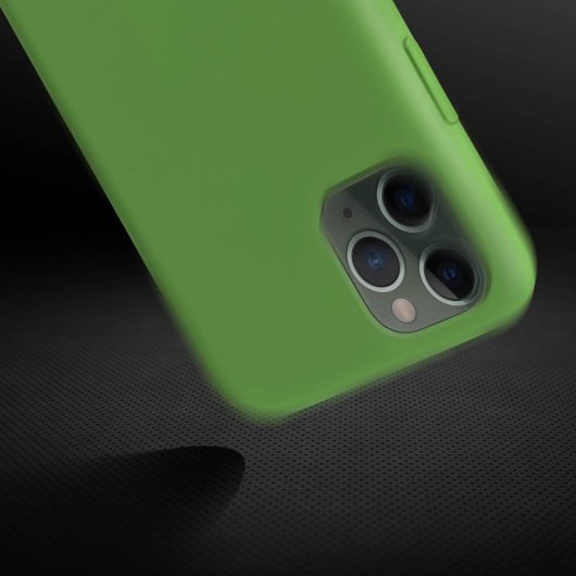 Avizar Funda de Silicona Semirígida Verde Mate para Apple iPhone 11 Pro Max