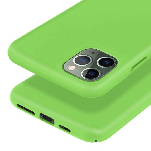 Avizar Funda de Silicona Semirígida Verde Mate para Apple iPhone 11 Pro Max