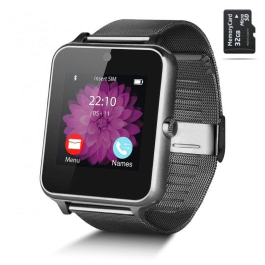 Smartek SW 832 Smartwatch Metal Negro 32GB SD PcComponentes