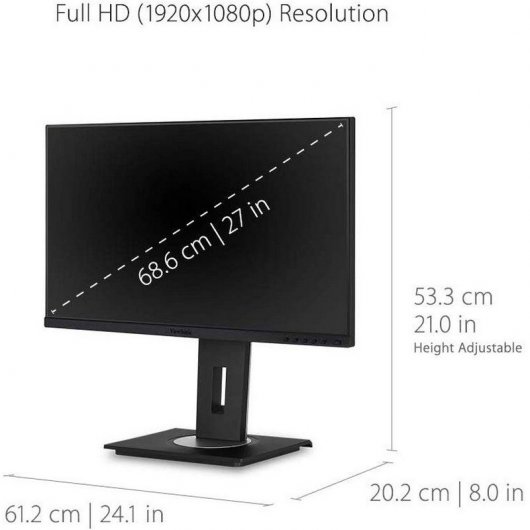 Viewsonic VG Series VG2755 27" LED IPS FullHD USB-C