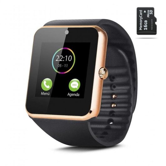 Smartek SW-832 Smartwatch Dorado + 16GB SD