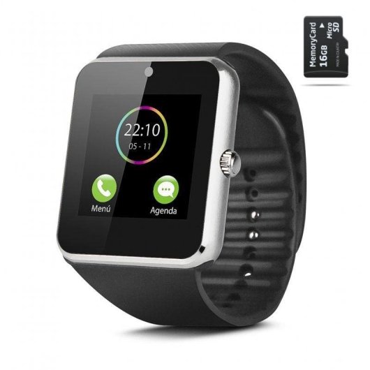 Smartek SW-832 Smartwatch Plata + 16GB SD