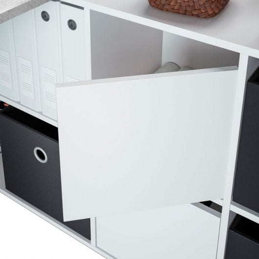 Habitdesign Adapta XL Mesa de Escritorio Blanco/Gris