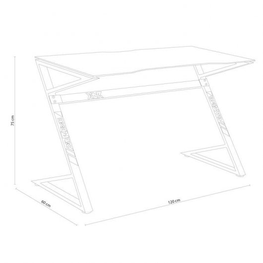 Adec XT03 Mesa Gaming RGB Carbono/Rojo