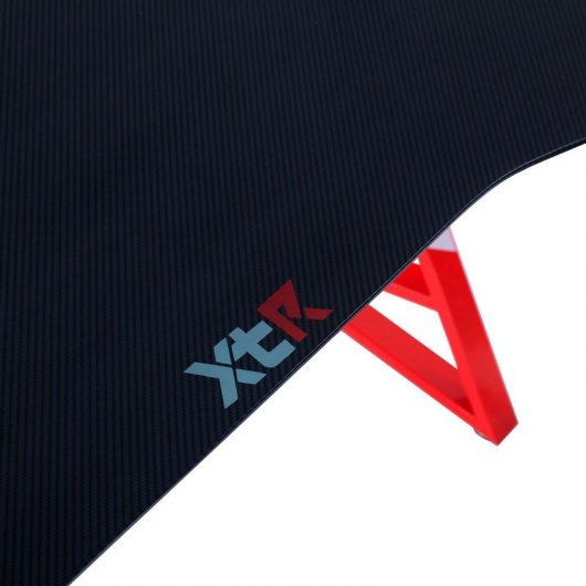 Adec XT03 Mesa Gaming RGB Carbono/Rojo