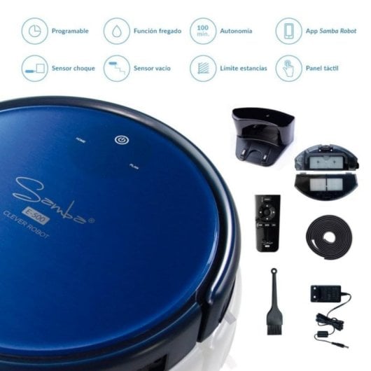 Robot Aspirapolvere e Lavapavimenti Samba E500 Navigazione a Sensori
