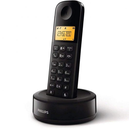 Telefono cordless Philips D1601B/34 Nero