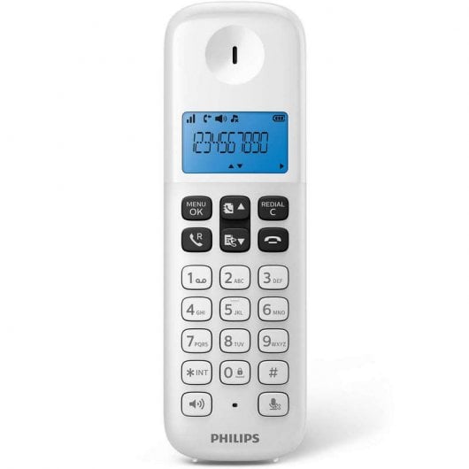 Philips D1611W/34 Schnurlostelefon Weiß