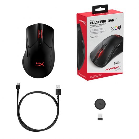 HyperX Pulsefire Dart Ratón Gaming Inalámbrico 16000DPI