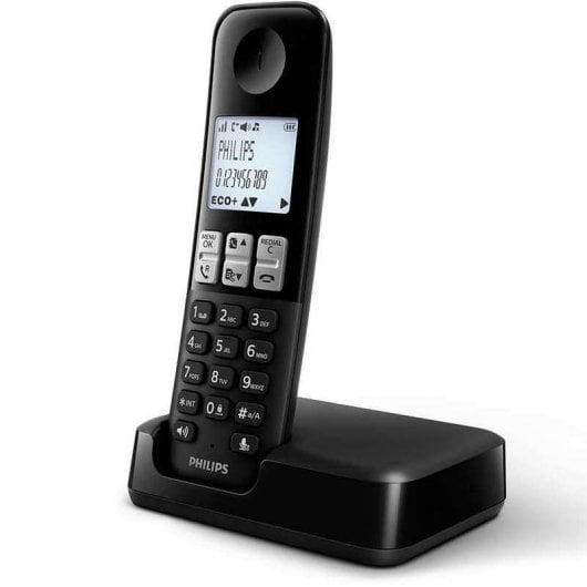 Philips D2501B/34 Teléfono Inalámbrico Negro