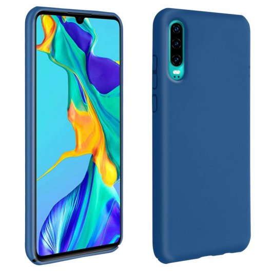 Avizar Funda de Silicona Semirrígida Azul para Huawei P30