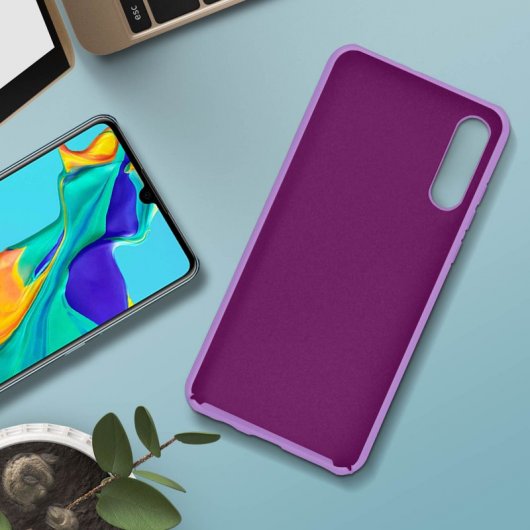 Avizar Funda de Silicona Semirrígida Violeta para Huawei P30