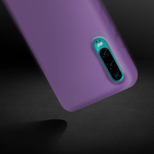 Avizar Funda de Silicona Semirrígida Violeta para Huawei P30