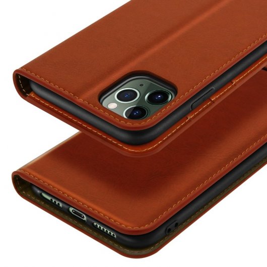 Avizar Capa de Couro Camel para Apple iPhone 11 Pro Max