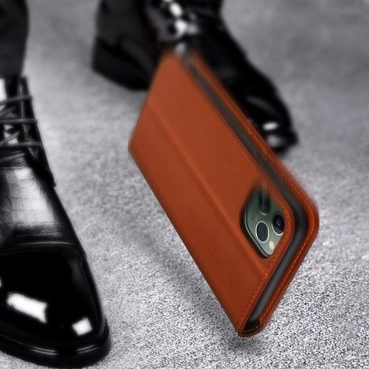 Avizar Capa de Couro Camel para Apple iPhone 11 Pro Max