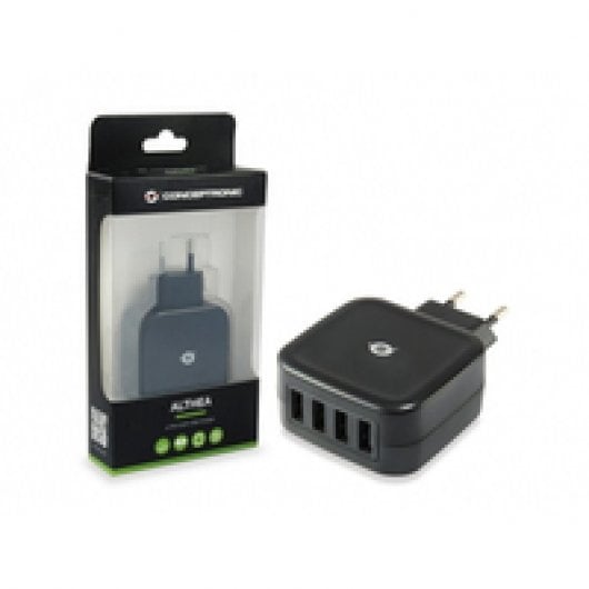 Chargeur mural Conceptronic 4xUSB 5A Noir