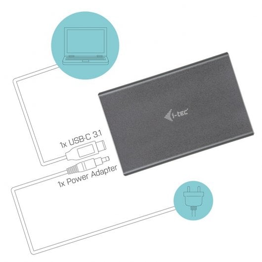 i-Tec MySafe Carcasa 2x M.2 USB 3.0/USB-C 3.1