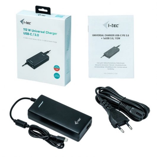 i-Tec Carregador Universal USB 3.0 Tipo-C 2.3A 112W