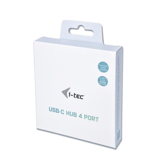 Hub USB-C i-Tec 4 Puertos USB 3.0, Gris, 5Gbps, Compatible Thunderbolt 3 y OTG