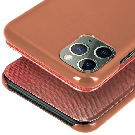 Avizar Funda Translúcida Acabado Surcado Oro Rosa para Apple iPhone 11 Pro Max