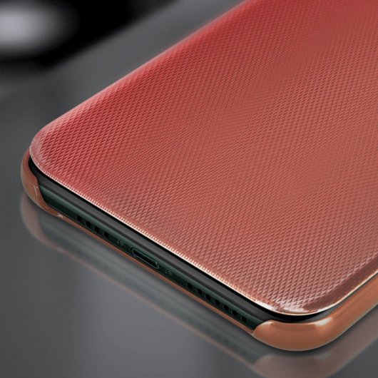 Avizar Funda Translúcida Acabado Surcado Oro Rosa para Apple iPhone 11 Pro Max