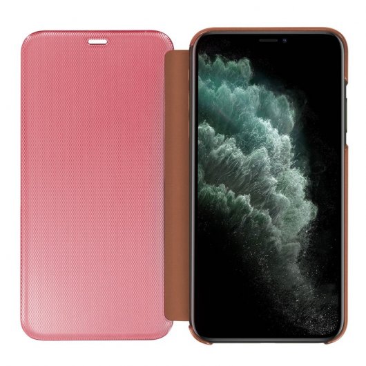 Avizar Funda Translúcida Acabado Surcado Oro Rosa para Apple iPhone 11 Pro Max