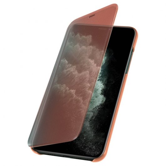 Avizar Funda Translúcida Acabado Surcado Oro Rosa para Apple iPhone 11 Pro Max