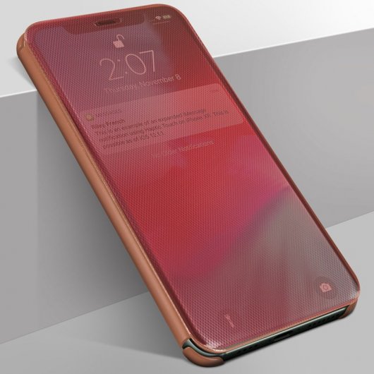 Avizar Funda Translúcida Acabado Surcado Oro Rosa para Apple iPhone 11 Pro Max