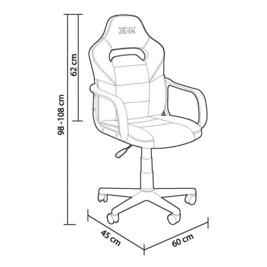 Adec DRW Silla Gaming Blanco/Negro