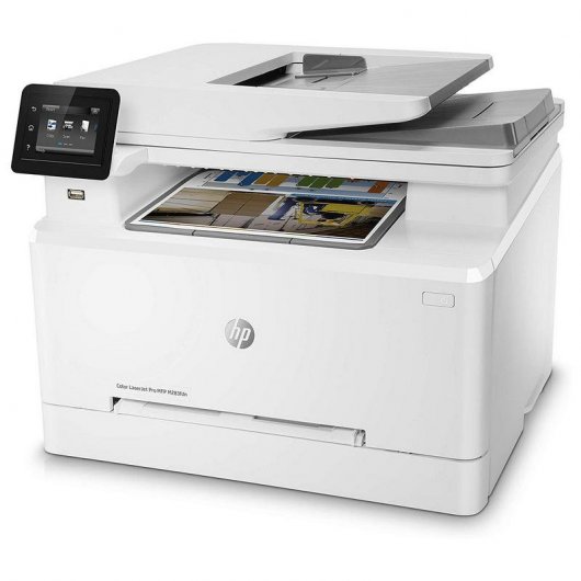 HP Color LaserJet Pro Imprimante multifonction M283fdn, Impression, copie, scan, fax, Impression USB en façade; Numérisation vers e-mail; Impression recto-verso; Chargeur automatique de documents déroulé de 50 feuilles